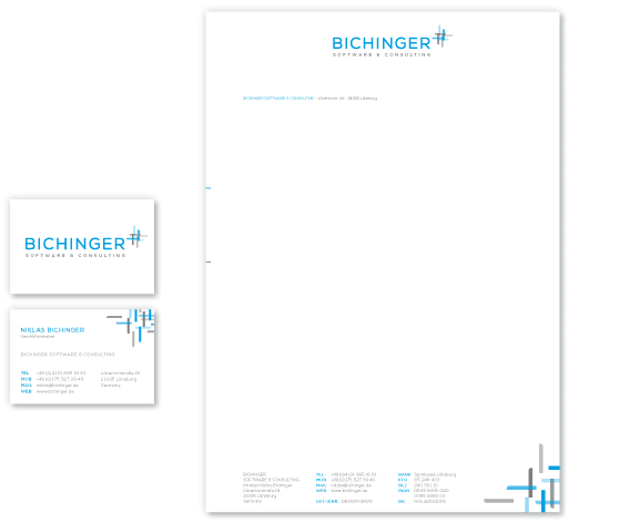 Bichinger - Visitenkarte+Brief
